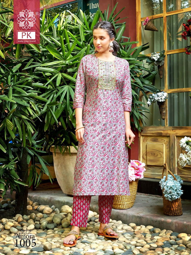 Fashion Amora Vol 1 Cotton Kurti With Bottom Catalog